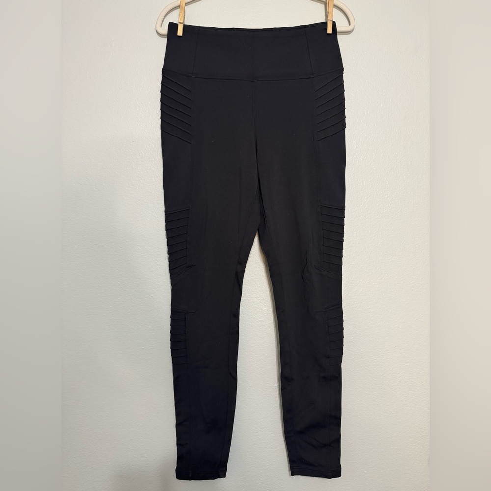 Athleta Delancey Moto Tight in Black - Medium - Picture 2 of 10